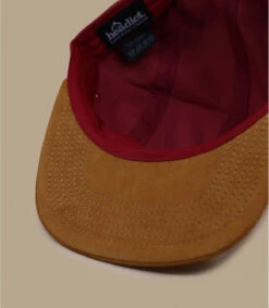 5 Panel Blank Burgundy Brown Suede -NEW ERA Magasin 5 panel blank burgundy brown suede 3