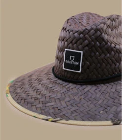 Brixton Alpha Square Sun Hat Brown Straw -NEW ERA Magasin alpha square sun hat brown straw 2