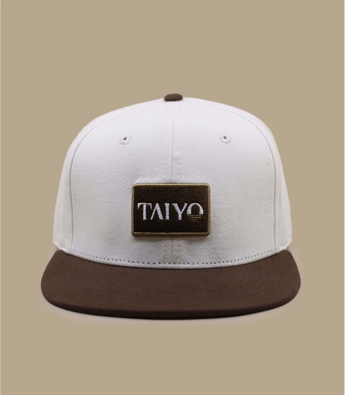 Badge Logo Snapback Beige 2 Badge Logo Snapback Beige – Image 2