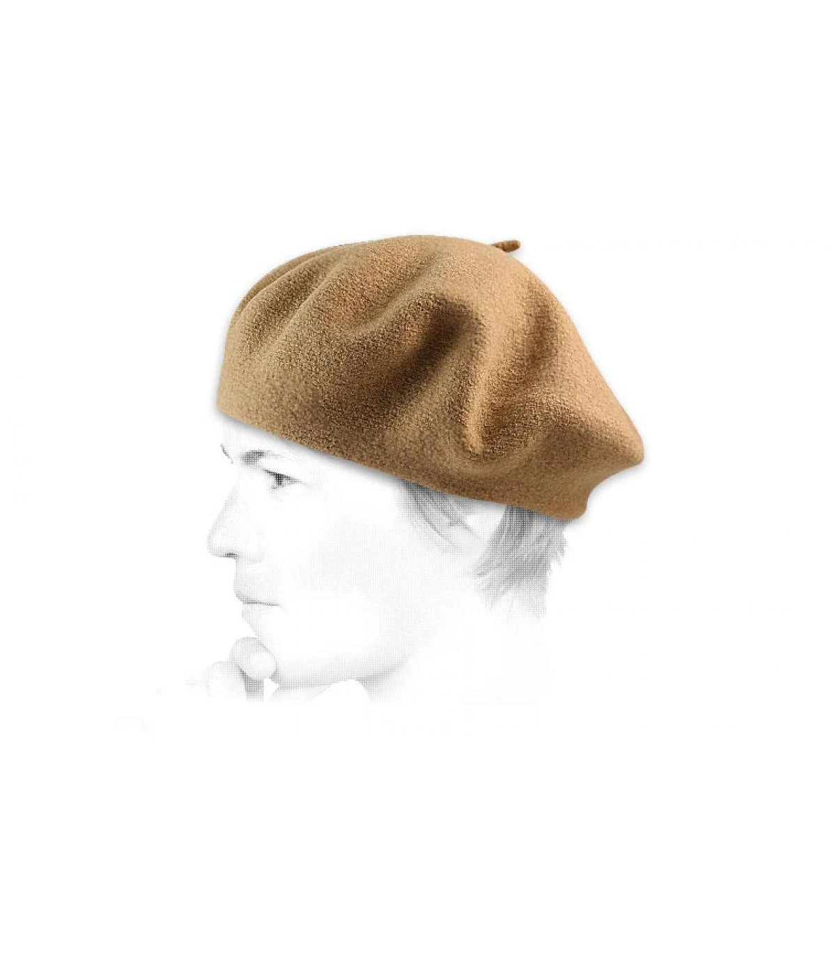 Beret Classique Camel 2 Beret Classique Camel – Image 2