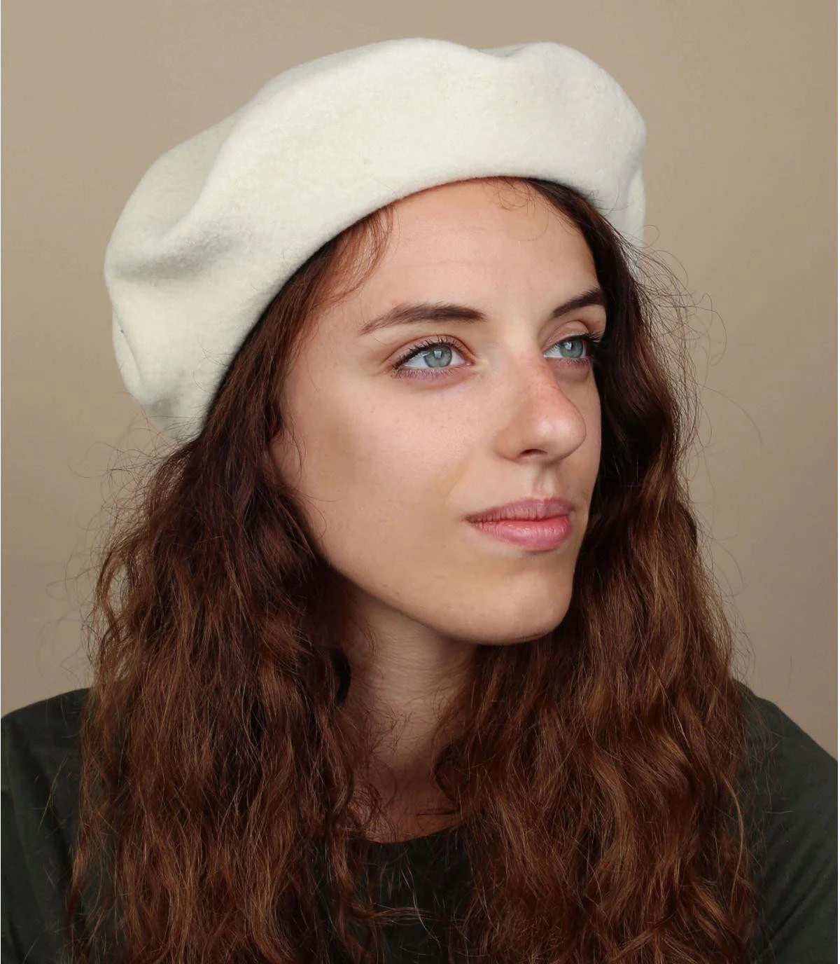 Beret Classique Ecru 1 Beret Classique Ecru