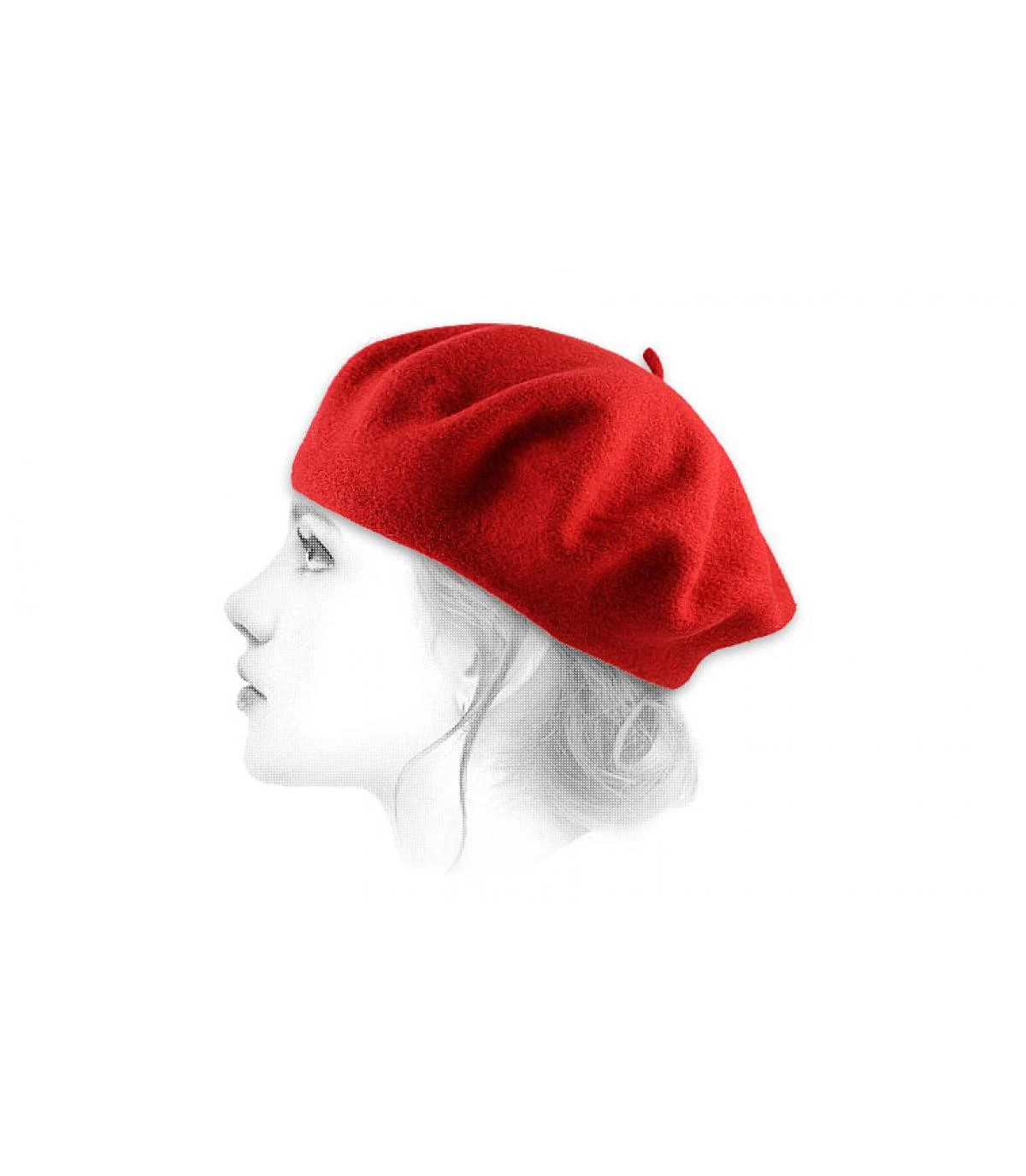 Beret Classique Rouge 2 Beret Classique Rouge – Image 2