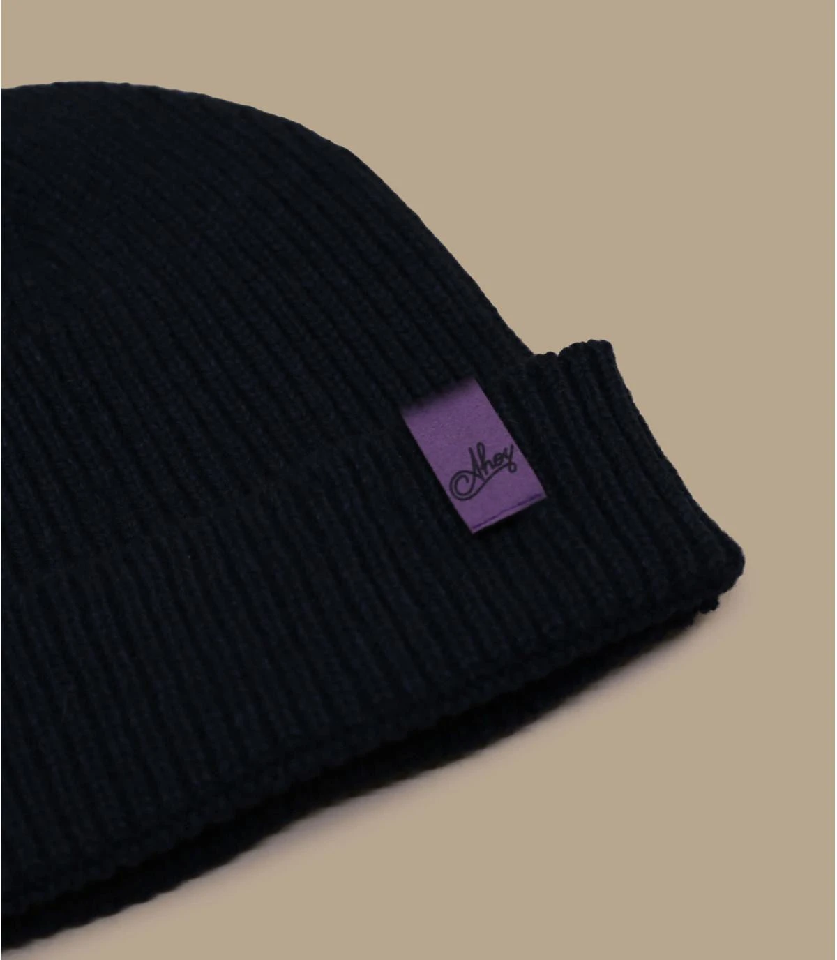 Bonnet Ahoy Navy Purple. Eco & Fabriqué En France 2 Bonnet Ahoy Navy Purple. Eco & Fabriqué En France – Image 2