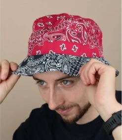 NEW ERA Bucket Paisley Scarlet