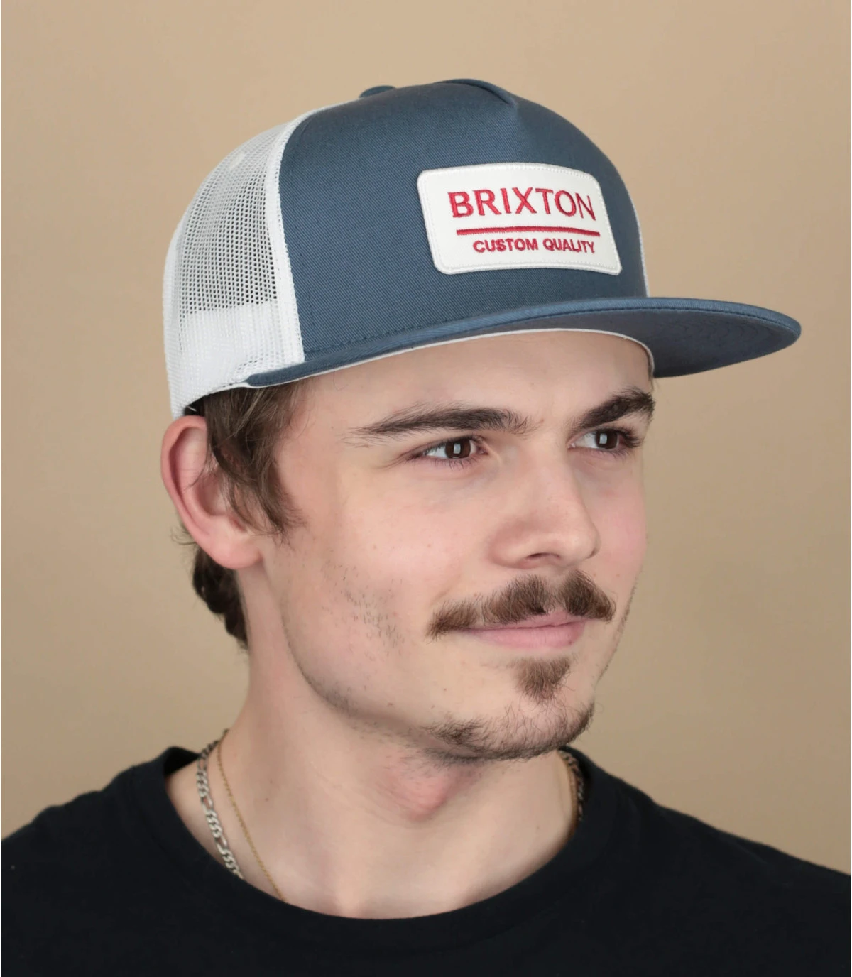 Brixton Casquette Palmer Proper Trucker Pacific Blue 1 Brixton Casquette Palmer Proper Trucker Pacific Blue