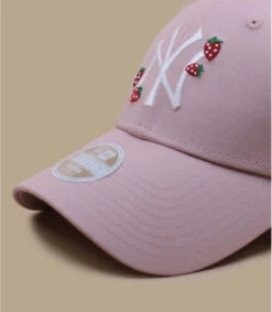 NEW ERA Casquette Wmn Strawberry 9Forty NY Pink -NEW ERA Magasin casquette wmn strawberry 9forty ny pink 2