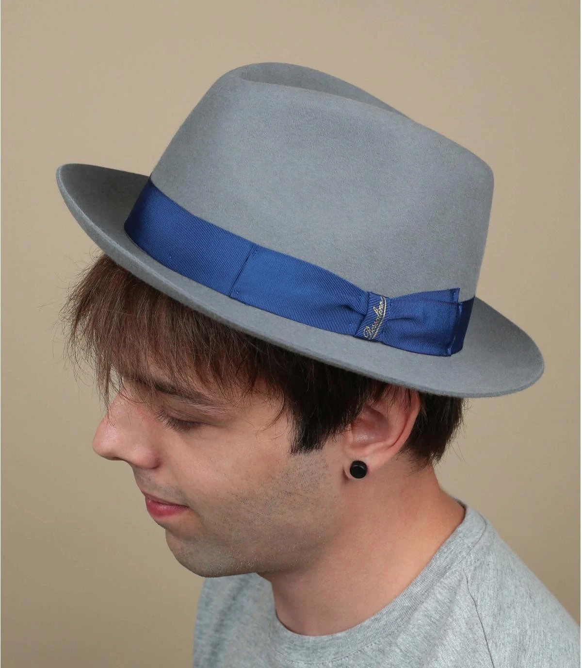 Borsalino Chapeau Feutre Lapin Gris 1 Borsalino Chapeau Feutre Lapin Gris