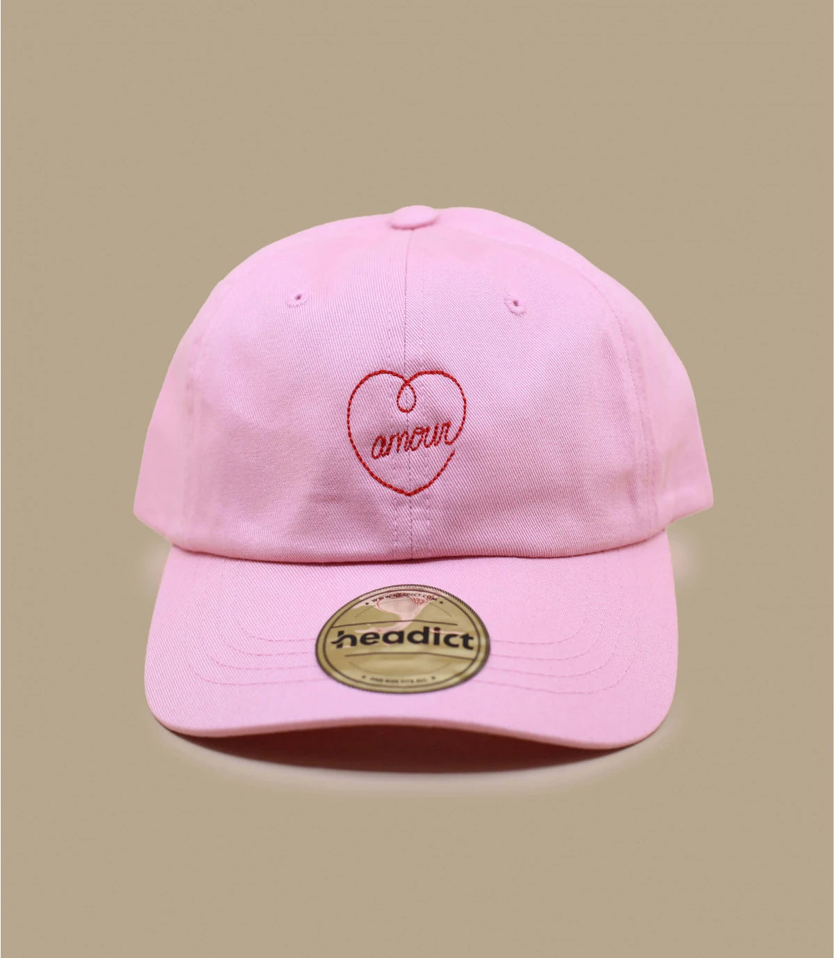 Dad Hat Amour Pink Red 1 Dad Hat Amour Pink Red