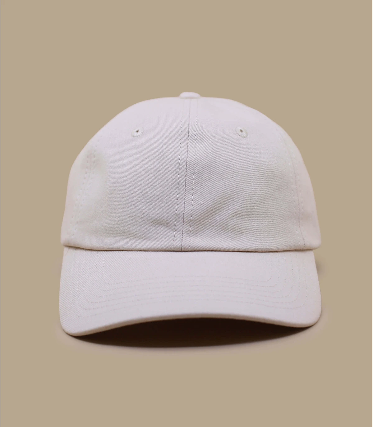 Dad Hat Blank Beige Washed 2 Dad Hat Blank Beige Washed – Image 2