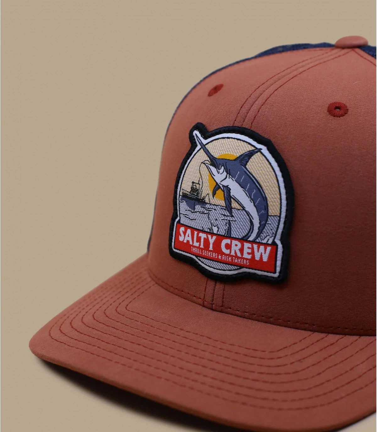 Salty Crew Deep Drop Retro Trucker Rust Navy 3 Salty Crew Deep Drop Retro Trucker Rust Navy – Image 3