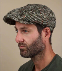 Stetson Hatteras Herringbone Beige Olive