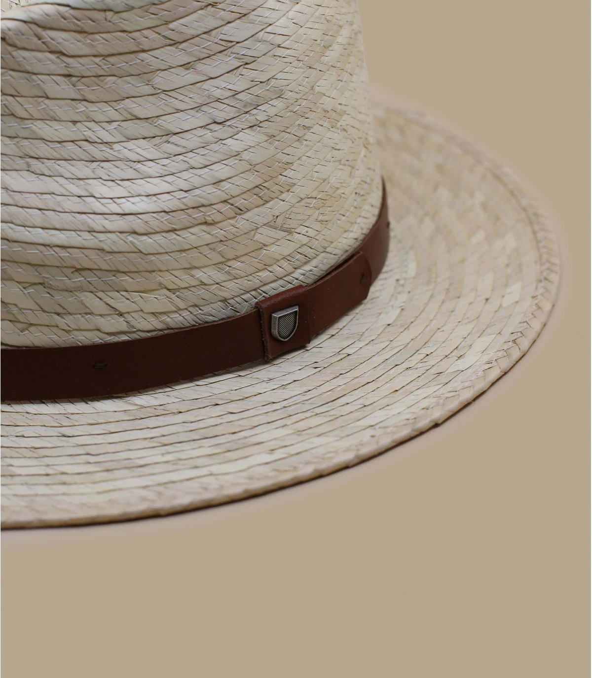 Brixton Messer Straw Fedora Natural 3 Brixton Messer Straw Fedora Natural â Image 3