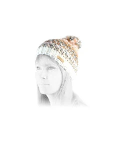 Barts Nicole Beanie Cream -NEW ERA Magasin nicole beanie creamBarts20bonnet20pompon20rayures20beige