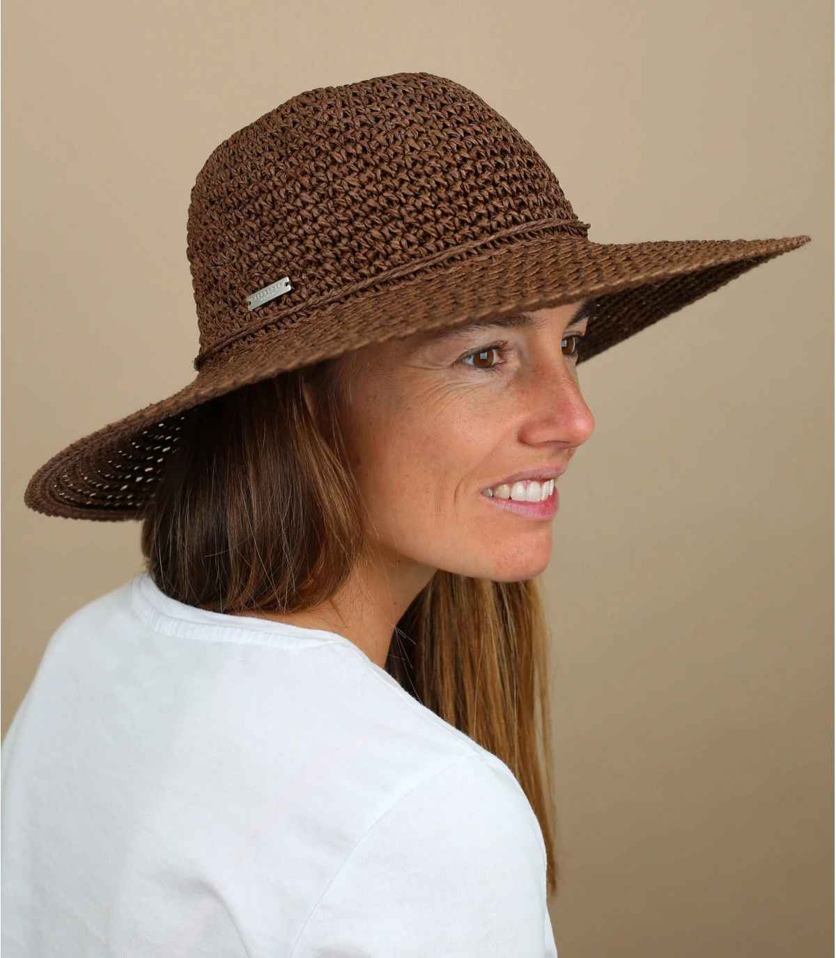 Seeberger Paper Crochet Floppy Olive 1 Seeberger Paper Crochet Floppy Olive