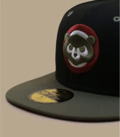NEW ERA Side Patch 59Fifty Chicago Cubs Black New Olive -NEW ERA Magasin side patch 59fifty chicago cubs black new olive 2