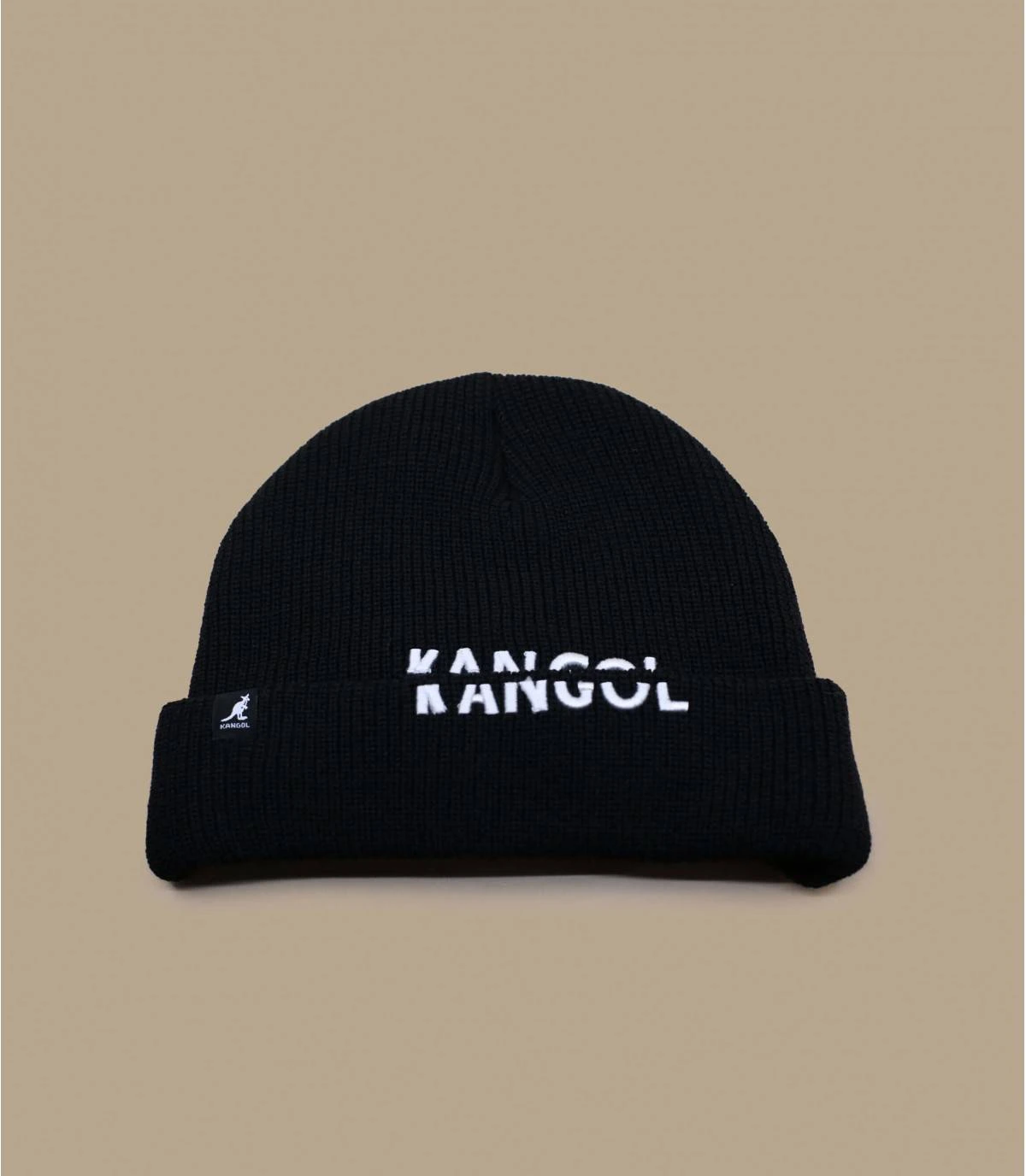 Kangol Sliced Peak Beanie Black 2 Kangol Sliced Peak Beanie Black â Image 2