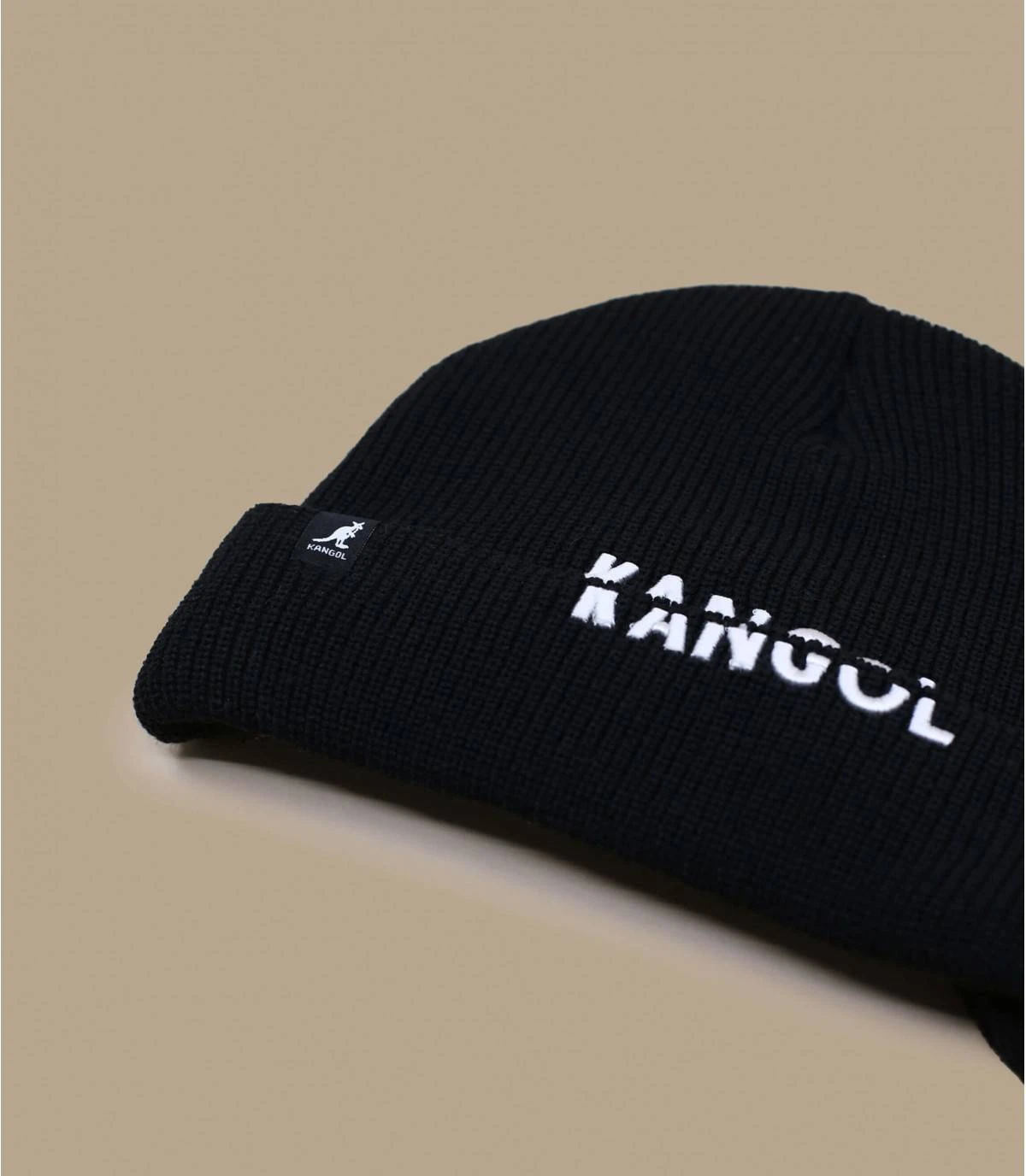 Kangol Sliced Peak Beanie Black 3 Kangol Sliced Peak Beanie Black â Image 3