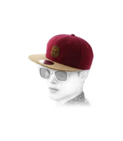 Snapback Stay Gold Burgundy Cork