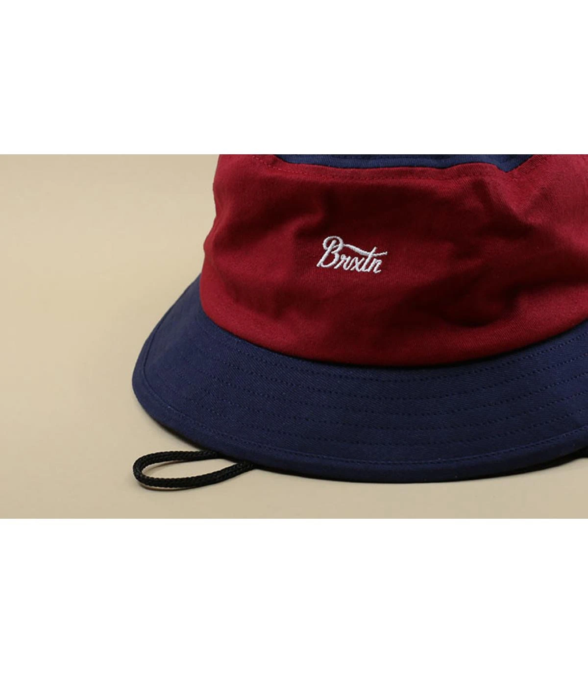 Brixton Stith Bucket Washed Navy Lava Red 3 Brixton Stith Bucket Washed Navy Lava Red â Image 3