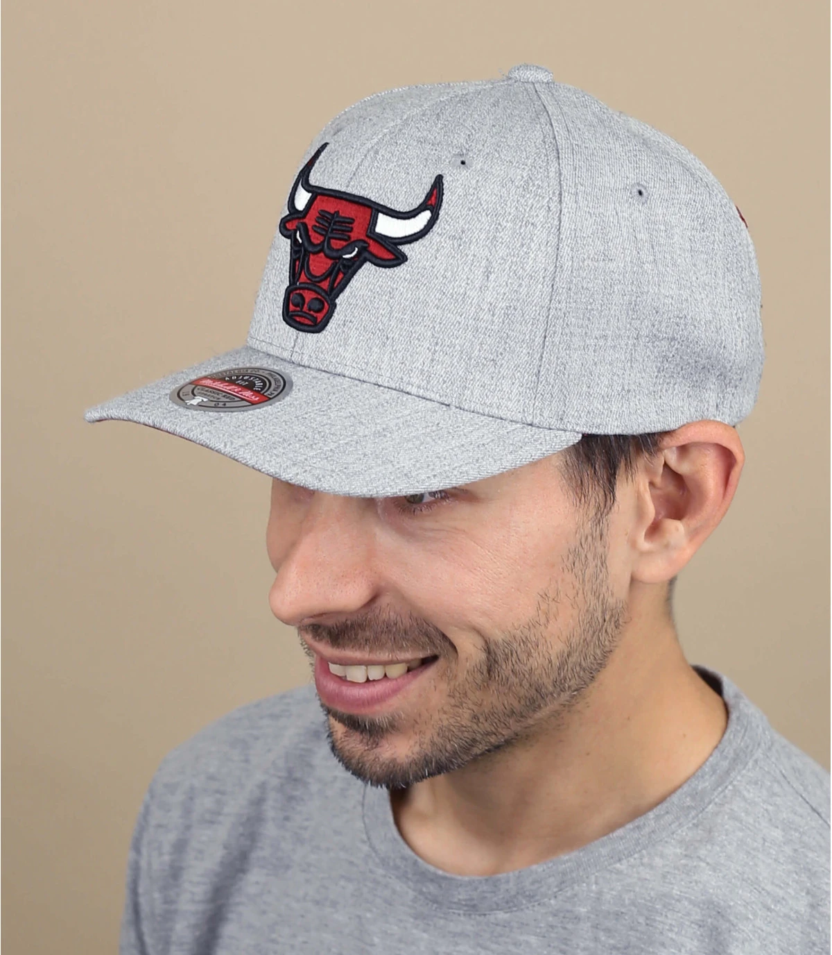 Mitchell & Ness Team Heather Stretch Snapback Bulls 1 Mitchell & Ness Team Heather Stretch Snapback Bulls