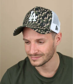 NEW ERA Magasin 13 NEW ERA Trucker Seasonal Camo LA Olive