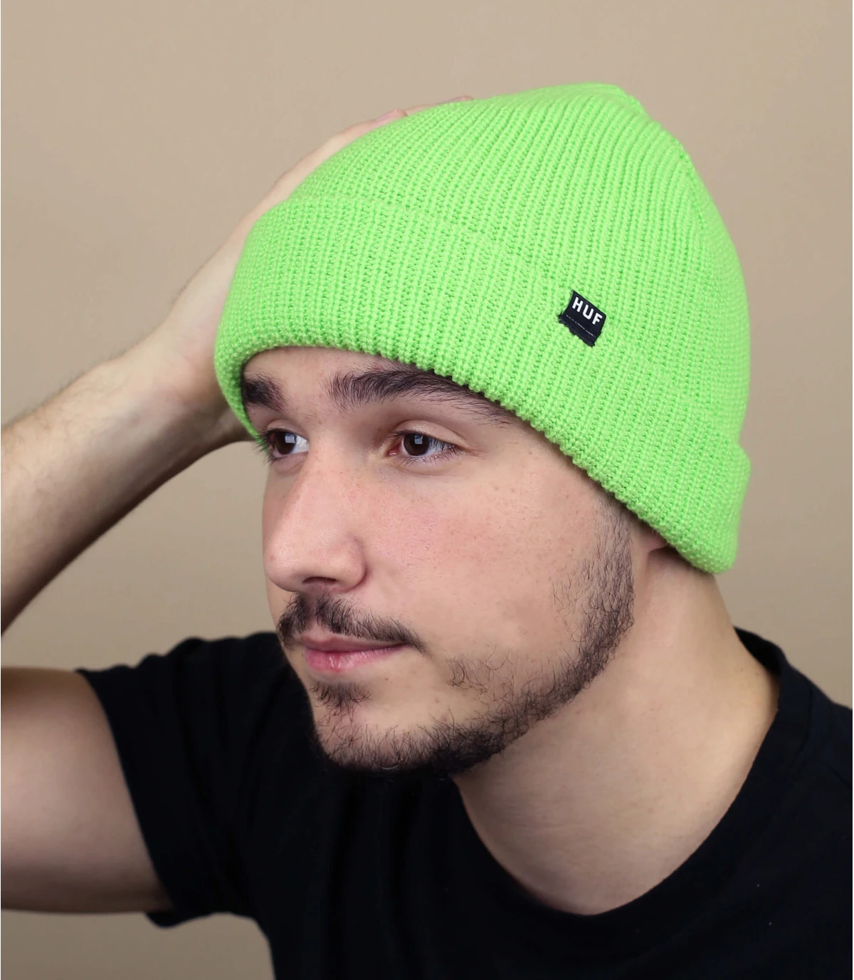 HUF Usual Beanie Green 1 HUF Usual Beanie Green