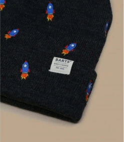Barts Vinson Beanie Kids Dark Heather -NEW ERA Magasin vinson beanie kids dark heatherbonnet20enfant20noir20brode
