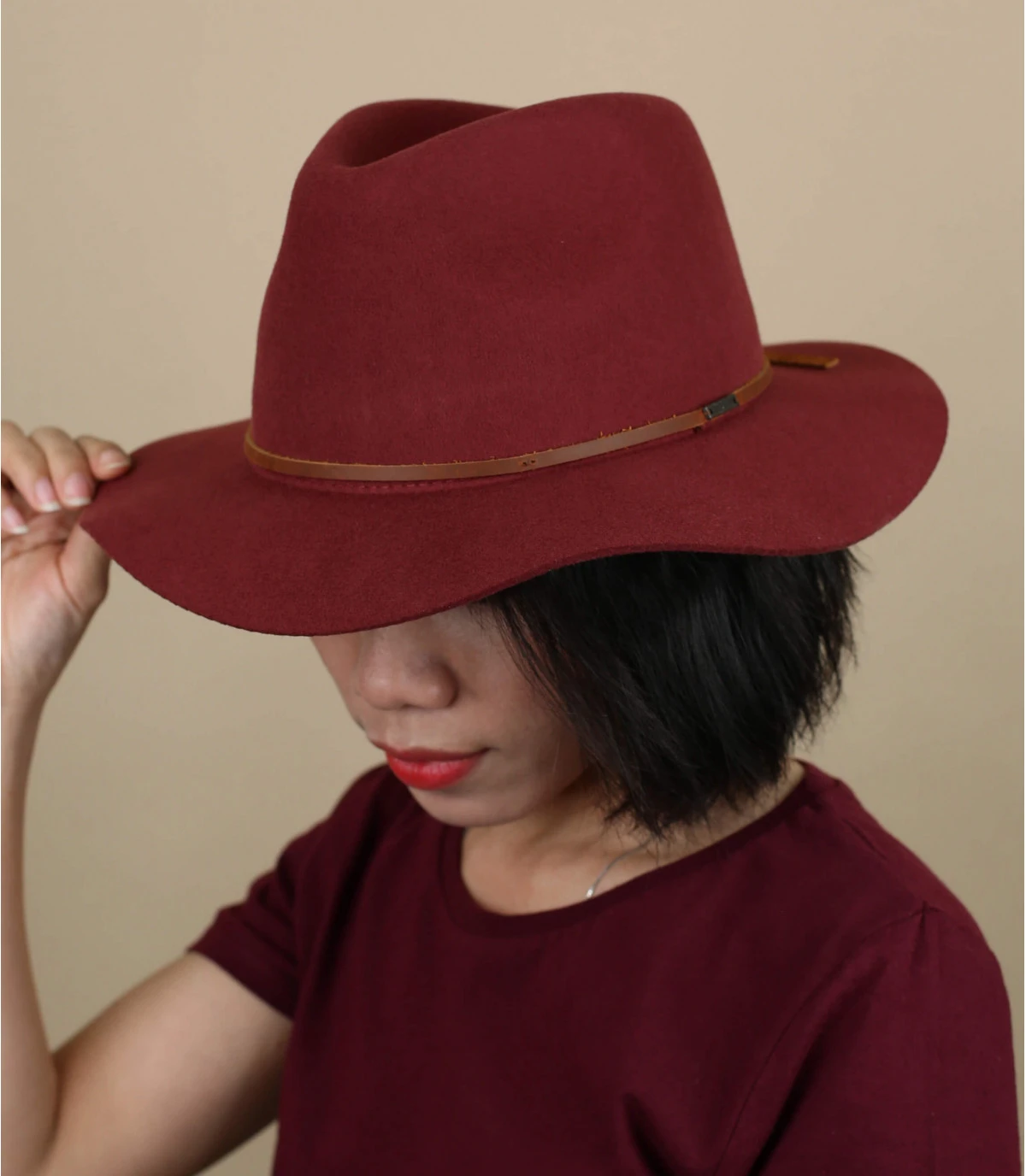 Brixton Wesley Fedora Brick 1 Brixton Wesley Fedora Brick