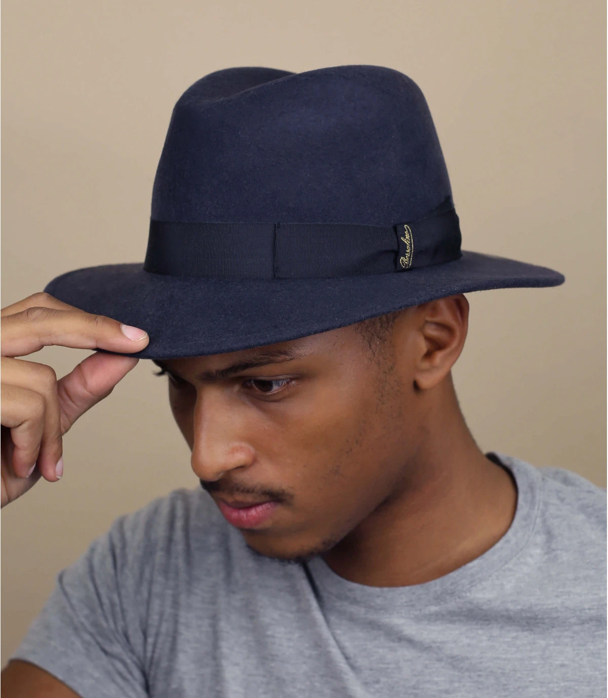 Borsalino Wool Felt Anthracite 1 Borsalino Wool Felt Anthracite